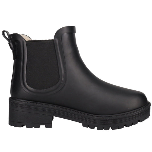 Weatherproof Ladies Fur Lined PU Ankle Boots Black UK Size 5 Winter Warm