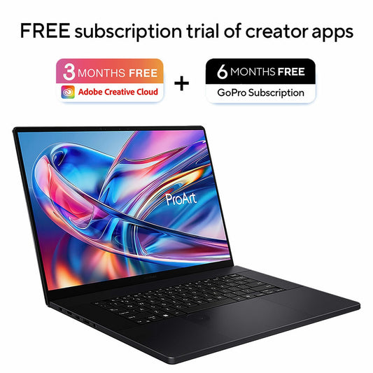 ASUS ProArt H7606WR 16" 4K OLED Laptop AMD Ryzen AI 9 32GB 2TB RTX 5070 Ti