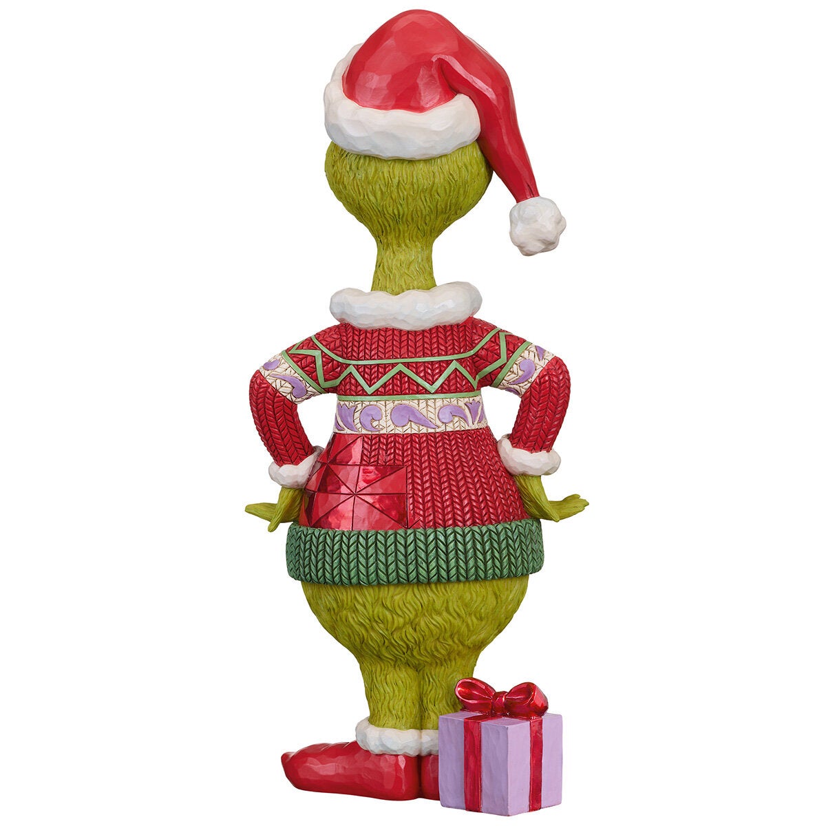 Grinch Ugly Sweater Statue Jim Shore 20 Inch Stone Resin Christmas Figurine