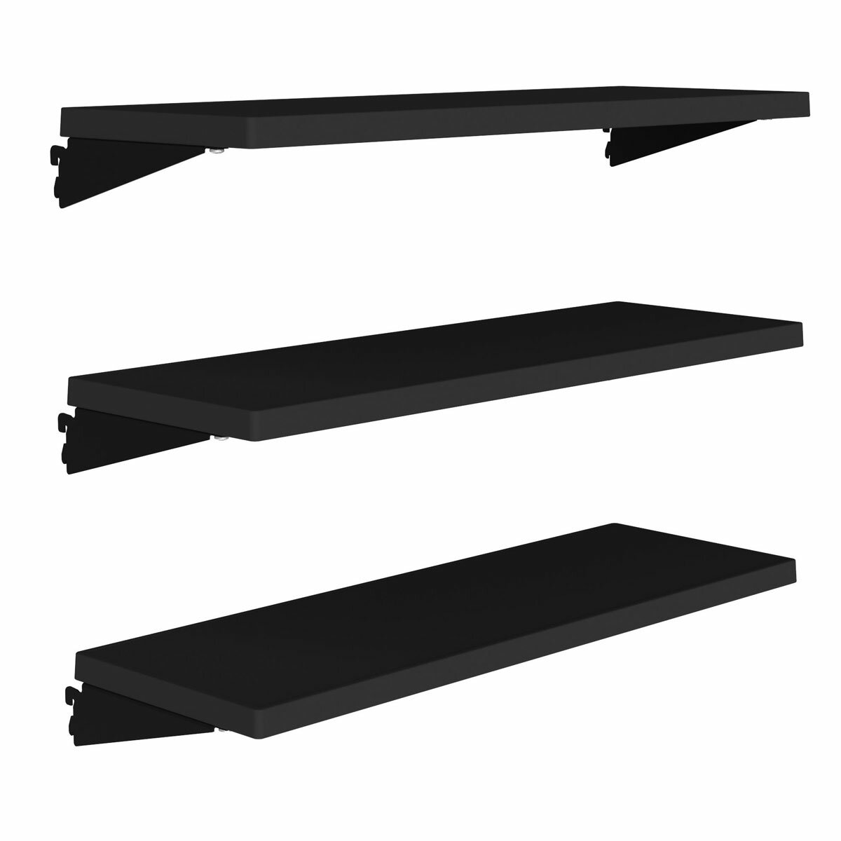 Lifetime 3 Piece Shelf Accessory Kit 60404 Steel Reinforced Black Plastic