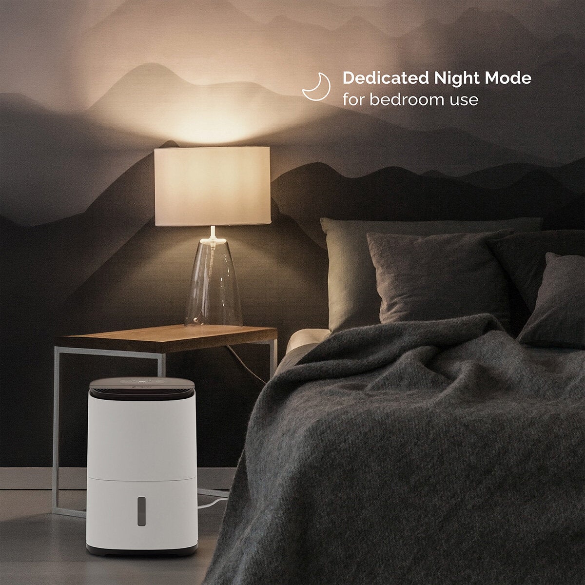 Meaco Arete One 12L Dehumidifier Air Purifier 2-in-1 Warm Pebble 3 Bedroom