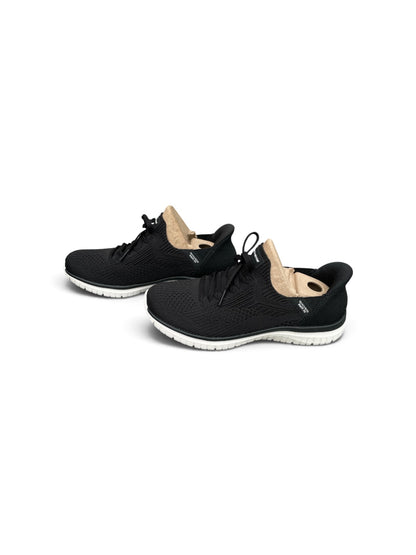 Skechers Ladies Swift Fit Slip On Trainers Shoes Black UK Size 4