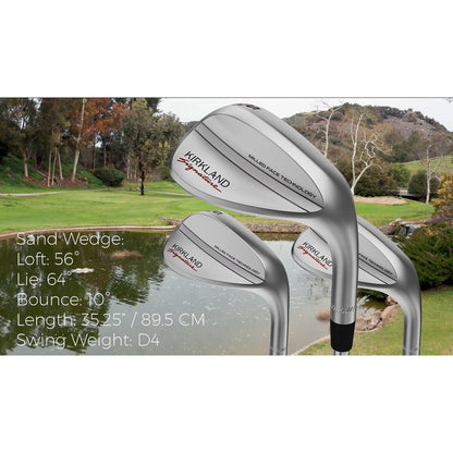Kirkland Signature 3 Piece Golf Wedge Set Right Handed Milled Face Steel