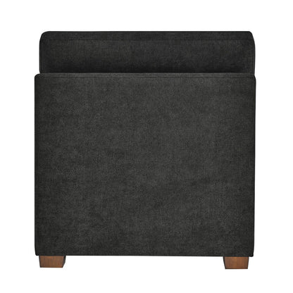 Thomasville Tisdale Dark Grey Fabric Armless Chair