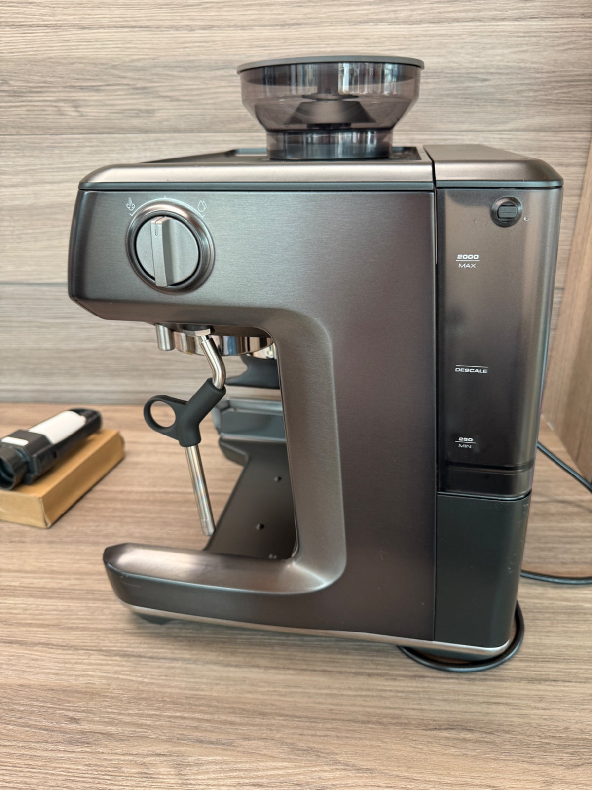 Sage Barista Express Impress Bean to Cup Coffee Machine Black Stainless Steel
