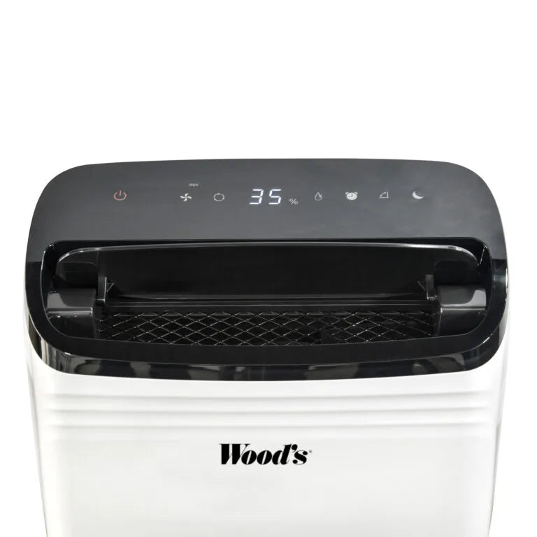 Woods MDK21 White Dehumidifier Portable Home Damp Moisture Remover 20L Daily