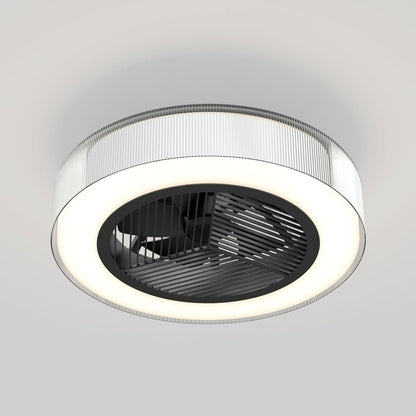 Artika Groove 20" LED Ceiling Fan Light Remote Control Black 51cm Bedroom