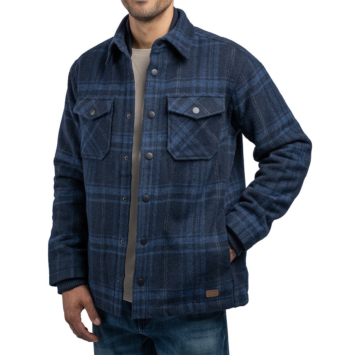 Jachs Men's Wool Blend Shirt Jacket Shacket Various Colours Sizes M to XXL Navy