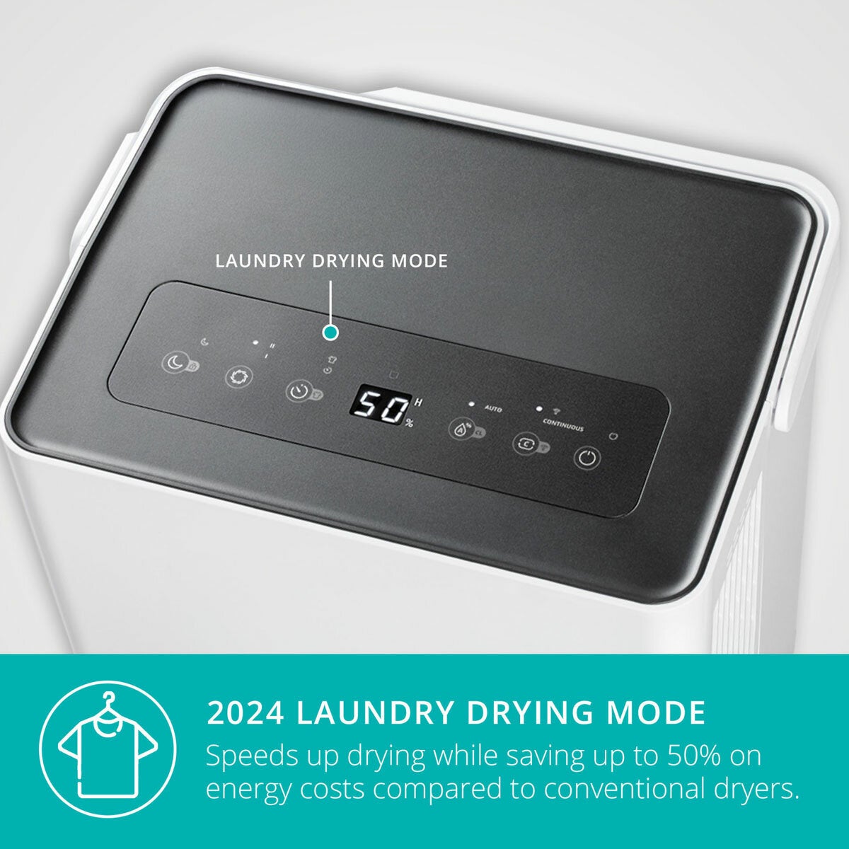 Duux Bora Smart Dehumidifier 30L Day DXDH30UK 50m² Laundry White 4L Tank