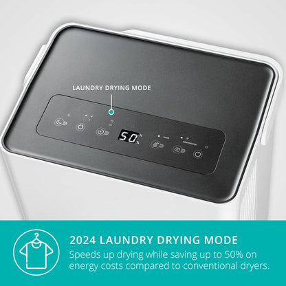 Duux Bora Smart Dehumidifier 30L Day DXDH30UK 50m² Laundry White 4L Tank