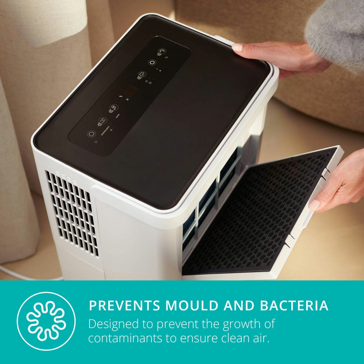 Duux Bora Smart Dehumidifier 30L Day DXDH30UK 50m² Laundry White 4L Tank