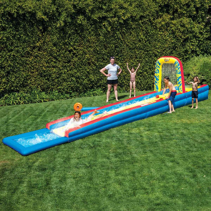 Wham-O Slip N Slide 32ft Constant Air Cushioned Kids Water Slide Blue Red