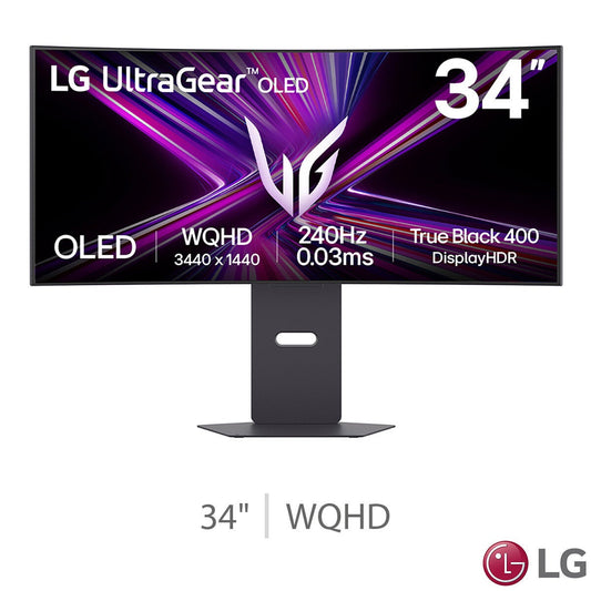 LG UltraGear 34" WQHD OLED Gaming Monitor 240Hz 0.03ms 34GX900A-B Black