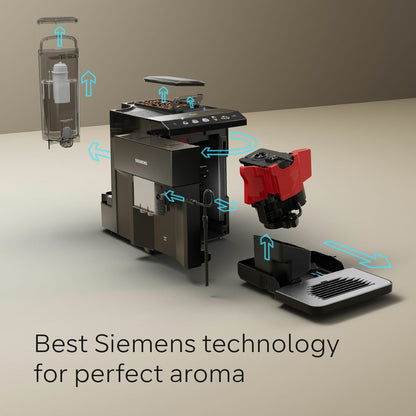 Siemens EQ500 TP513GB9 Bean to Cup Coffee Machine 1500W 15 Bar Piano Black