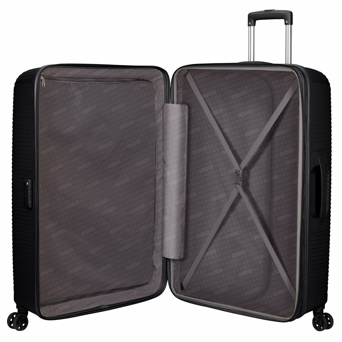 American Tourister Bon Joy 79cm Large Hardside Spinner Suitcase TSA Lock Black
