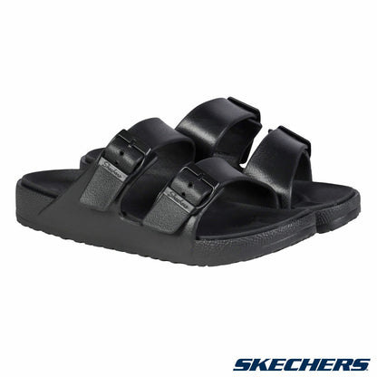 Skechers Cali Breeze Ladies Arch Comfort Slip On Sandals Black Sizes 4