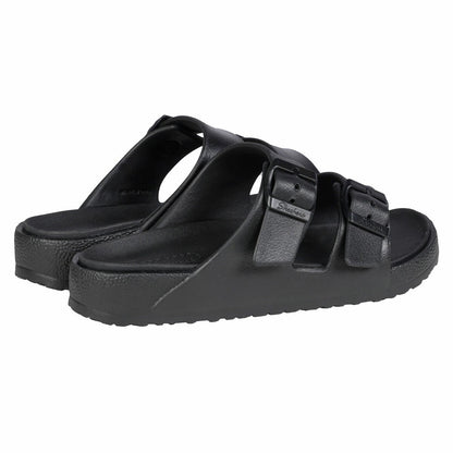 Skechers Cali Breeze Ladies Arch Comfort Slip On Sandals Black Sizes 4