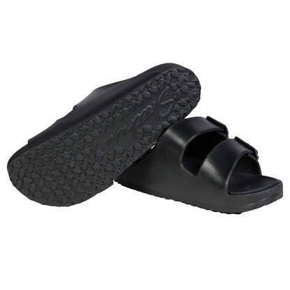 Skechers Cali Breeze Ladies Arch Comfort Slip On Sandals Black Sizes 4