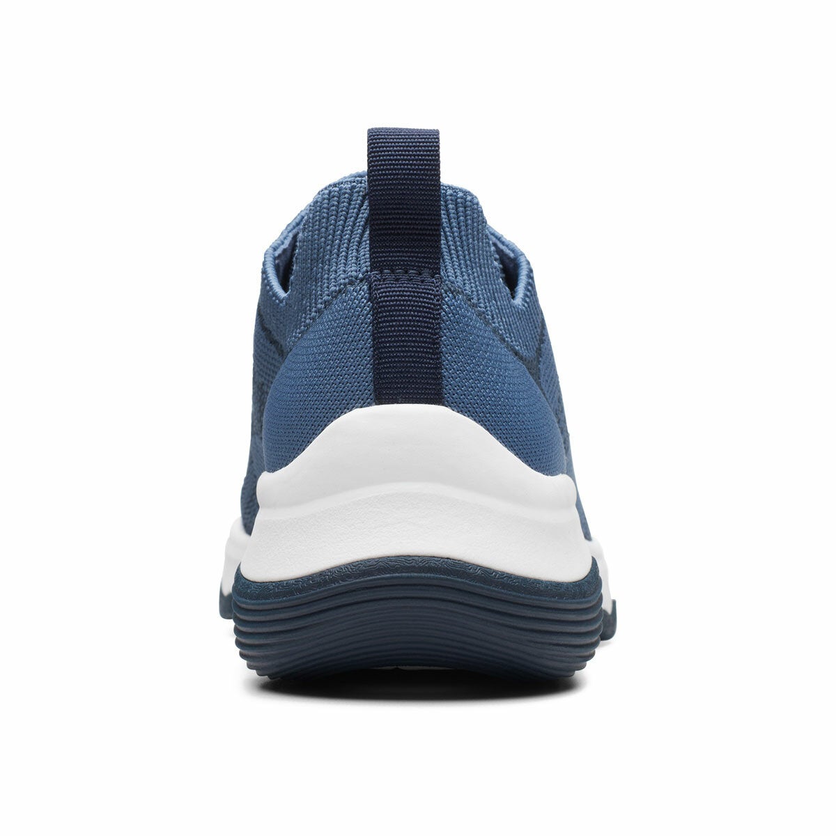 Clarks Ladies Circuit Tie Knitted Trainer Blue Casual Lace Up Shoe Size UK5