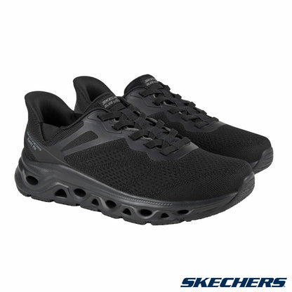 Skechers Mens Glide-Step Swift Fit Trainer Black Lightweight Slip-On Trainers