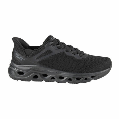 Skechers Mens Glide-Step Swift Fit Trainer Black Lightweight Slip-On Trainers