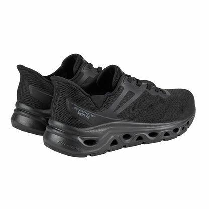 Skechers Mens Glide-Step Swift Fit Trainer Black Lightweight Slip-On Trainers