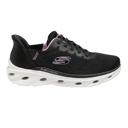 Skechers Ladies Glide-Step Swift Fit Slip-On Trainers Sneakers Black Sizes 7