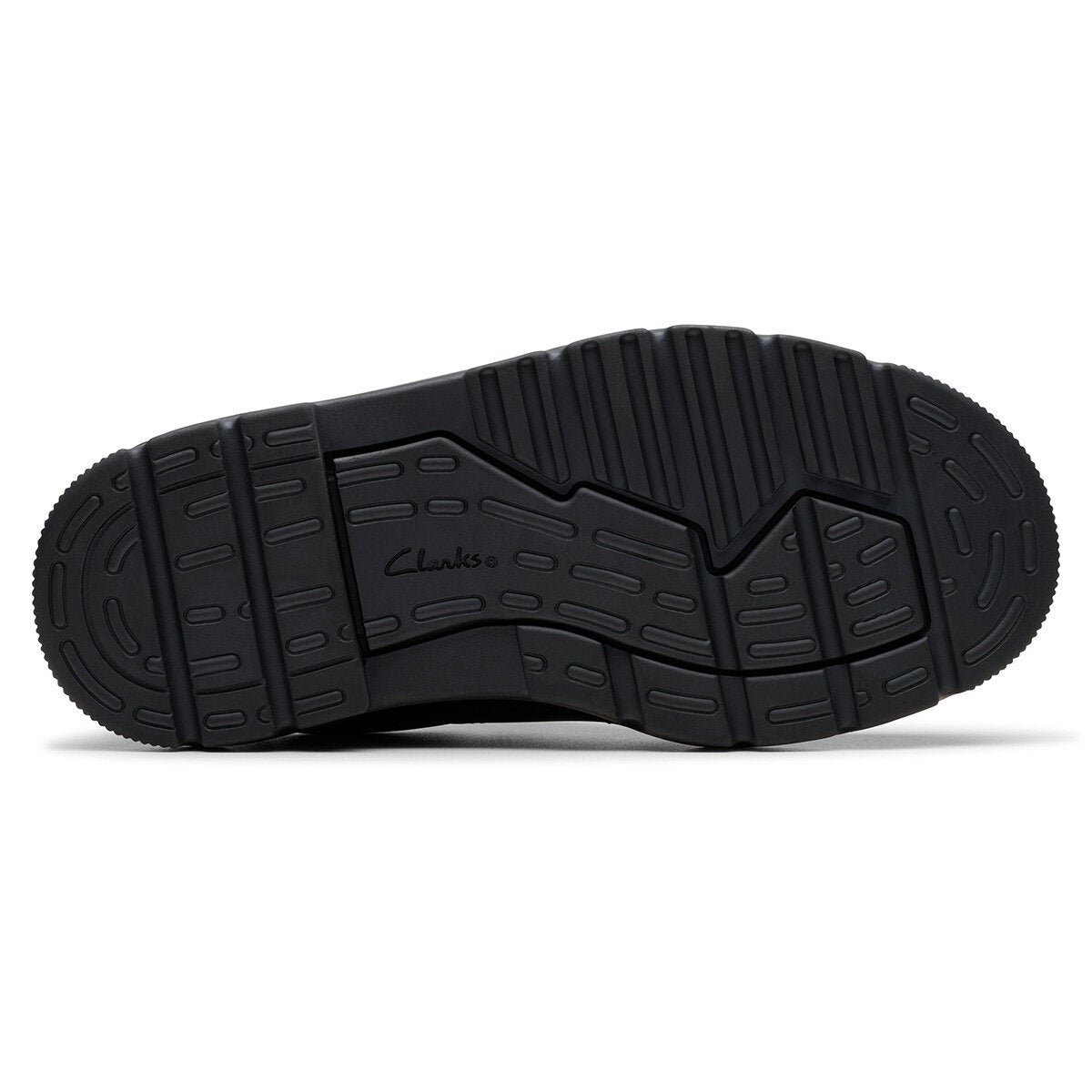 Clarks Kids Lorcam Edge Black Leather School Shoes Boys Girls-13 Junior 13