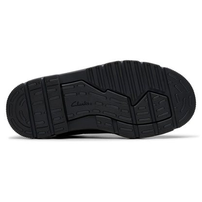 Clarks Kids Lorcam Edge Black Leather School Shoes Boys Girls-13 Junior 13
