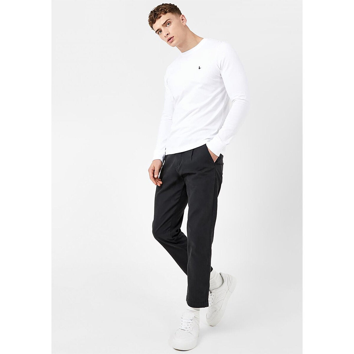 Jack Wills Sandleford Men's Long Sleeve Tee T-Shirt white Sizes M