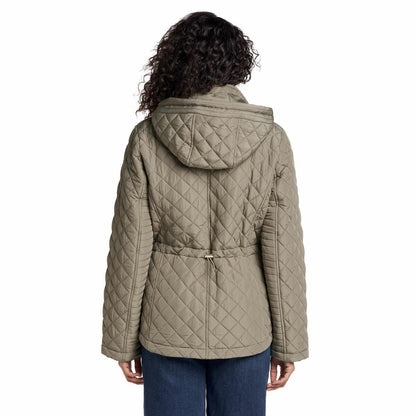 Weatherproof Ladies Short Quilted Jacket Brown Warm Winter Coat Gilet Size M