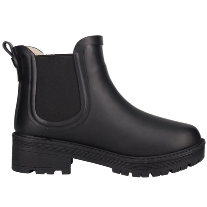 Weatherproof Ladies Fur Lined PU Ankle Boots Black UK Size 5 Winter Warm