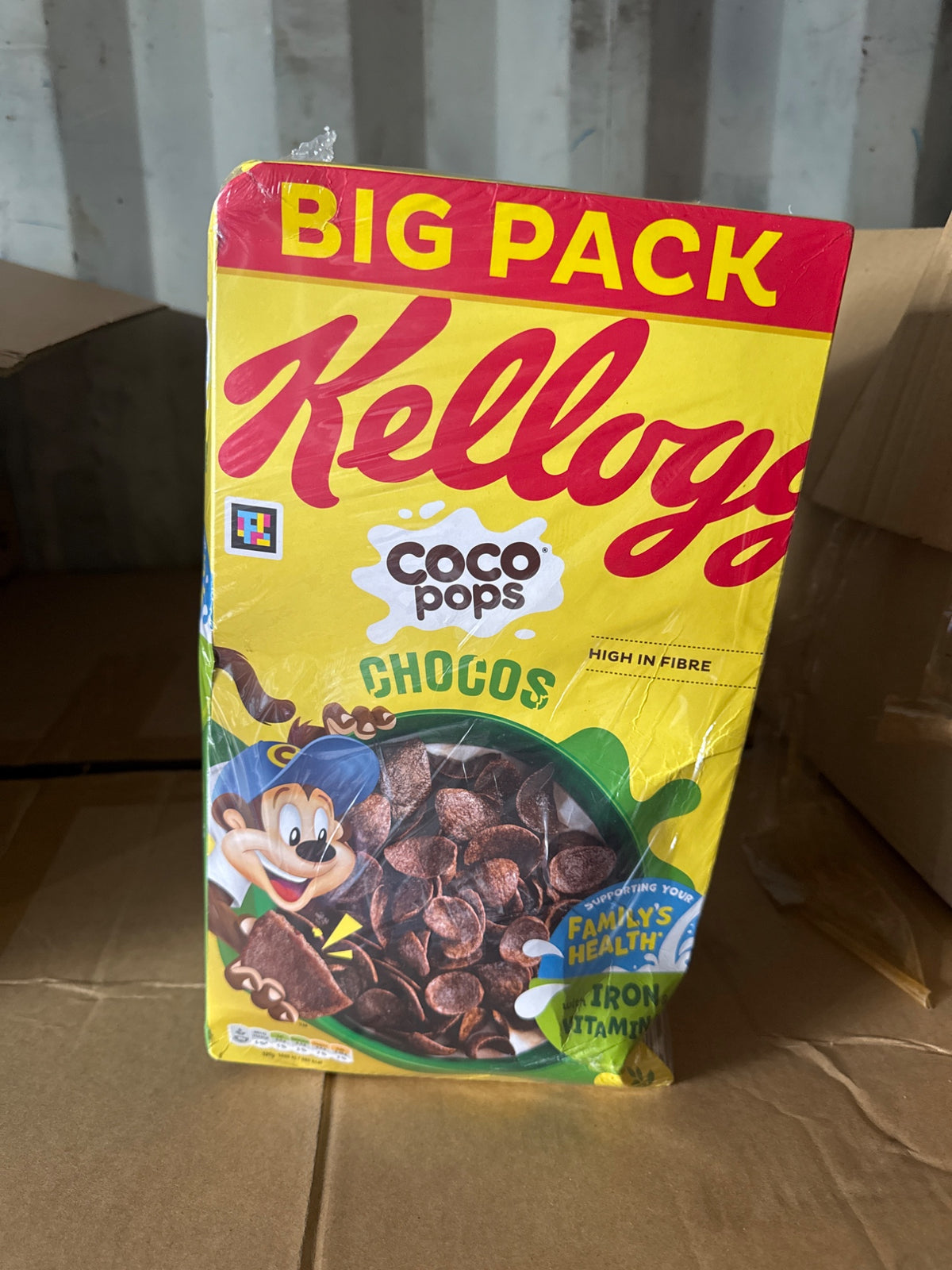 Kellogg's Coco Pops Toasted Rice Breakfast Cereal Twin Pack 2 x 650g 1.3kg