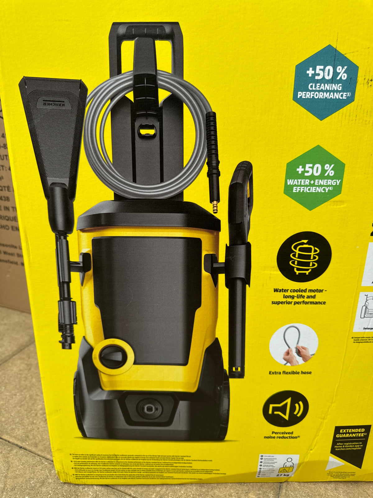 Karcher K7 WCM Car Home Pressure Washer 2800W 180 Bar Yellow Black Bundle