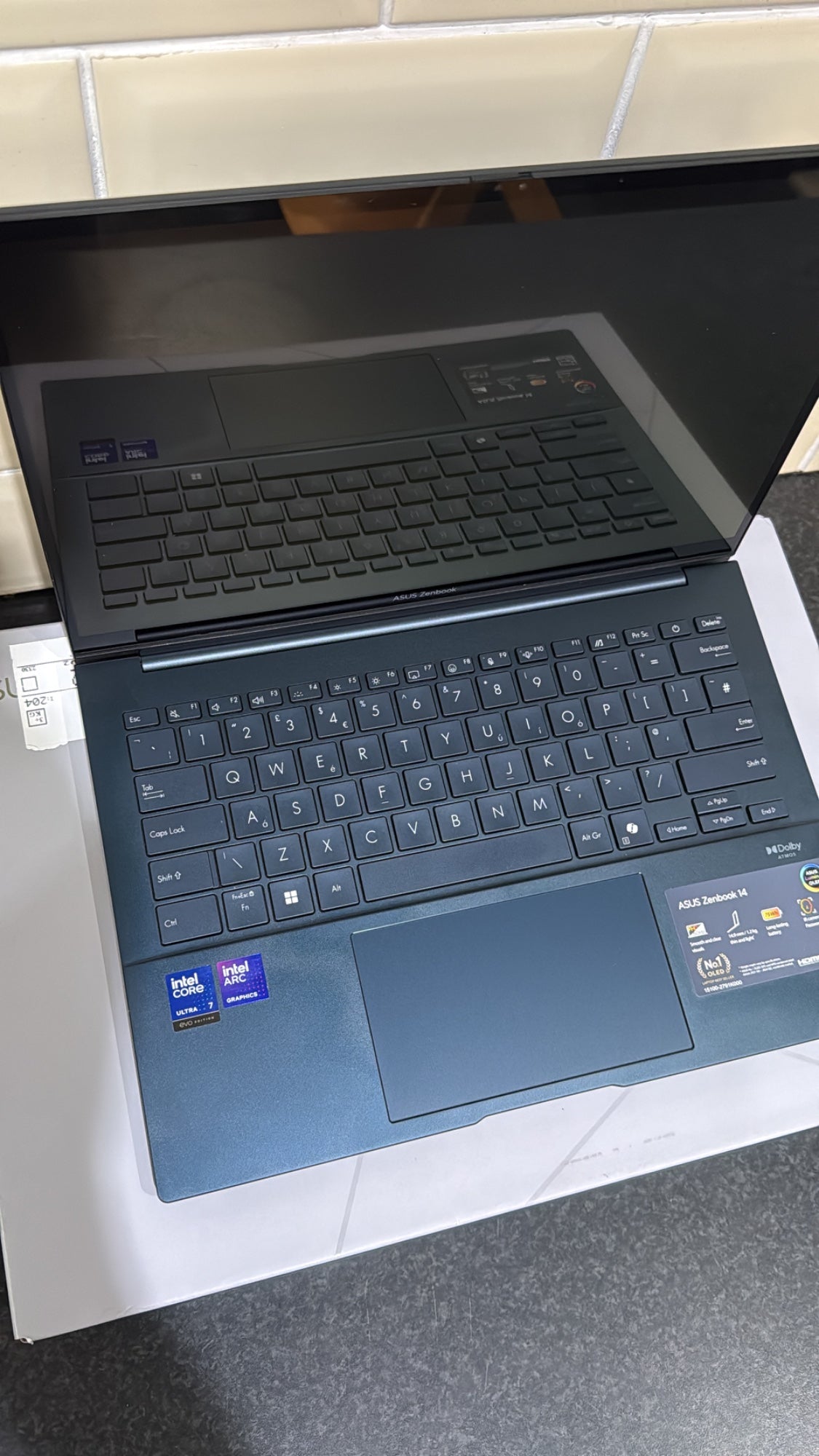 ASUS Zenbook 14 OLED Laptop UX3405CA Intel Core Ultra 7 16GB 1TB SSD Blue Win11