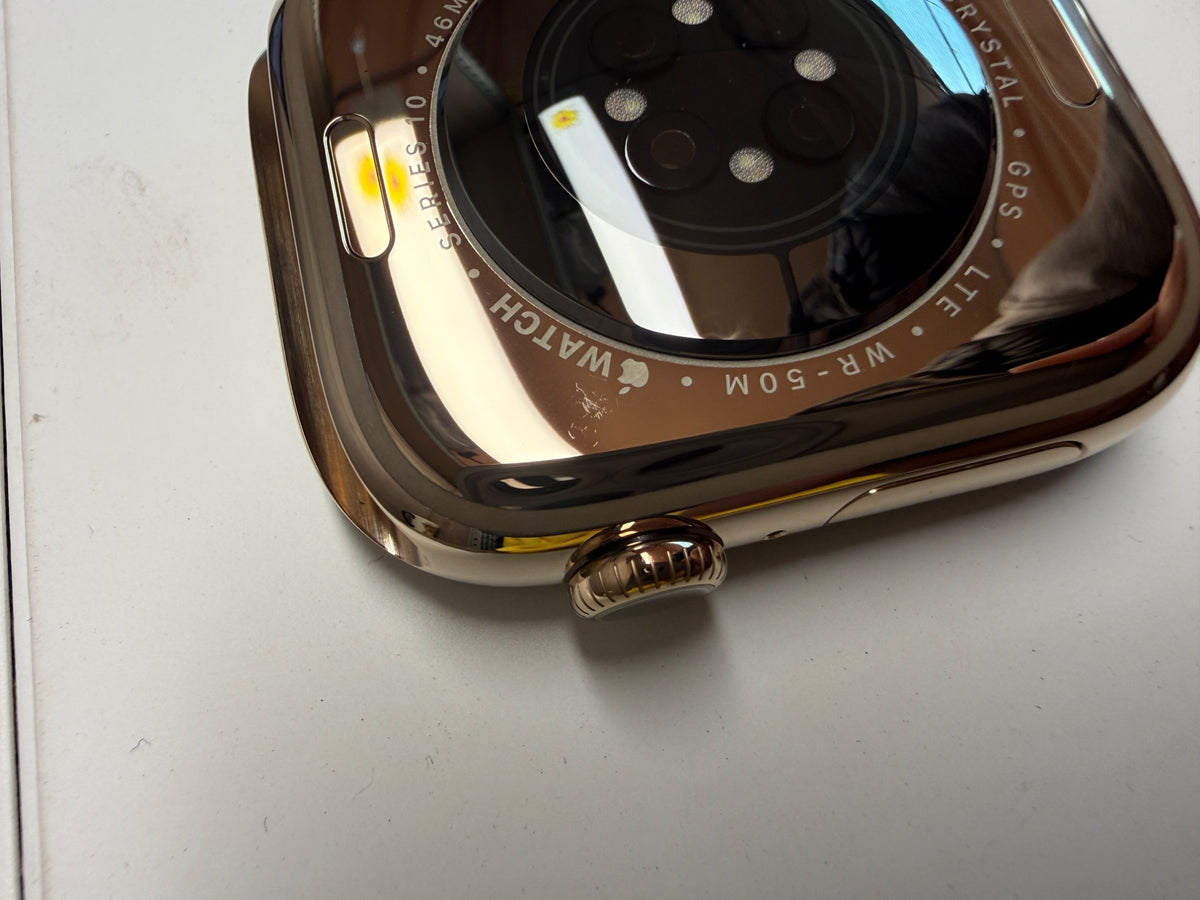 Apple Watch Series 10 GPS Cellular 46mm Gold Titanium Starlight Band M/L