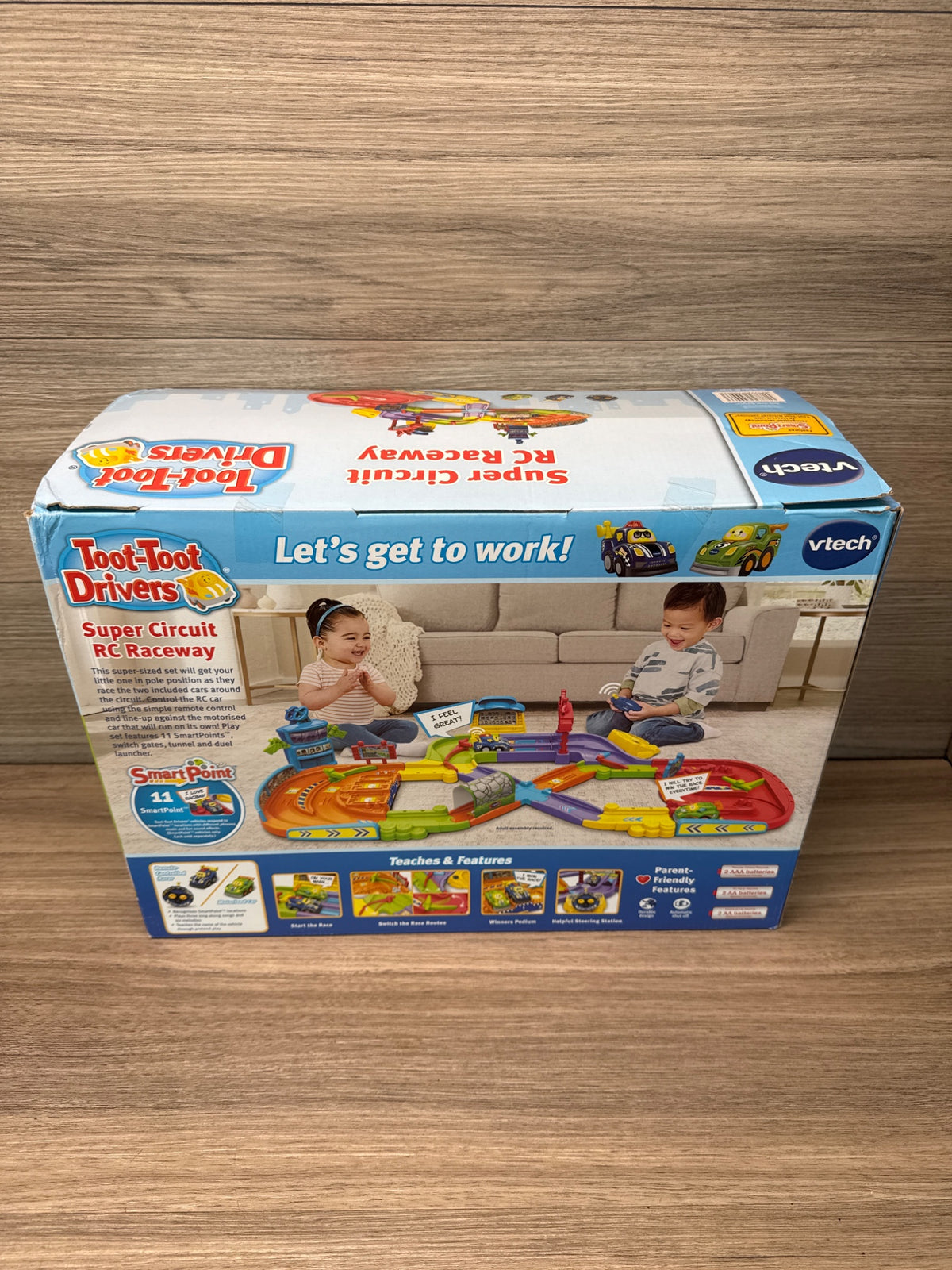 VTech Toot-Toot Drivers Super Circuit RC Raceway Car Track Playset Age 1-5