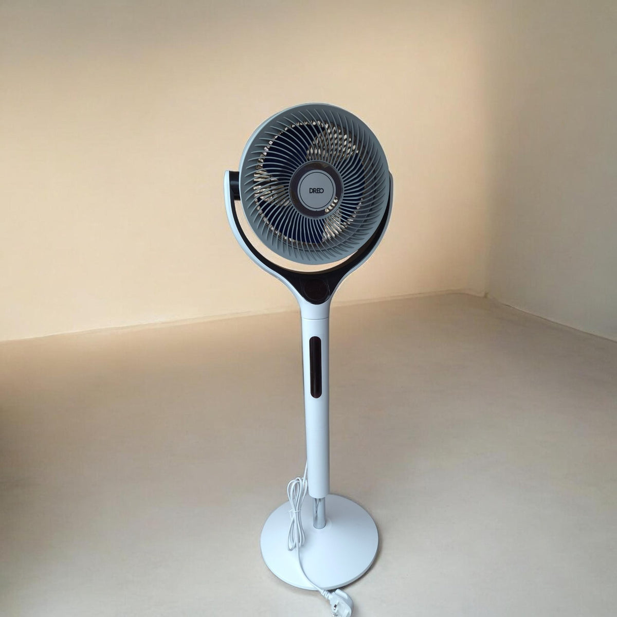 Dreo TurboPoly 565S Pedestal Fan DR-HPF025S Smart App White 9 Speed 120°