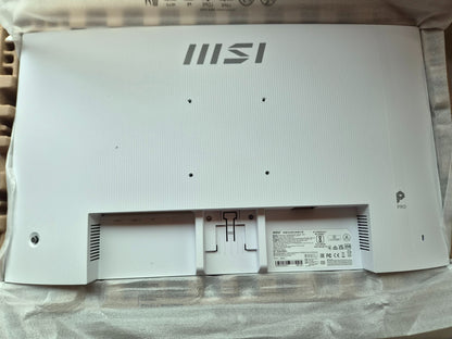 MSI PRO MP273QW 27" WQHD IPS Gaming Monitor 144Hz 1ms 2560x1440 White PC