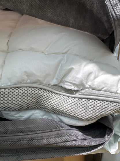 Simba Hybrid Flex Pillow 45x70cm Adjustable Nanocubes Cool-Touch Cotton Cover