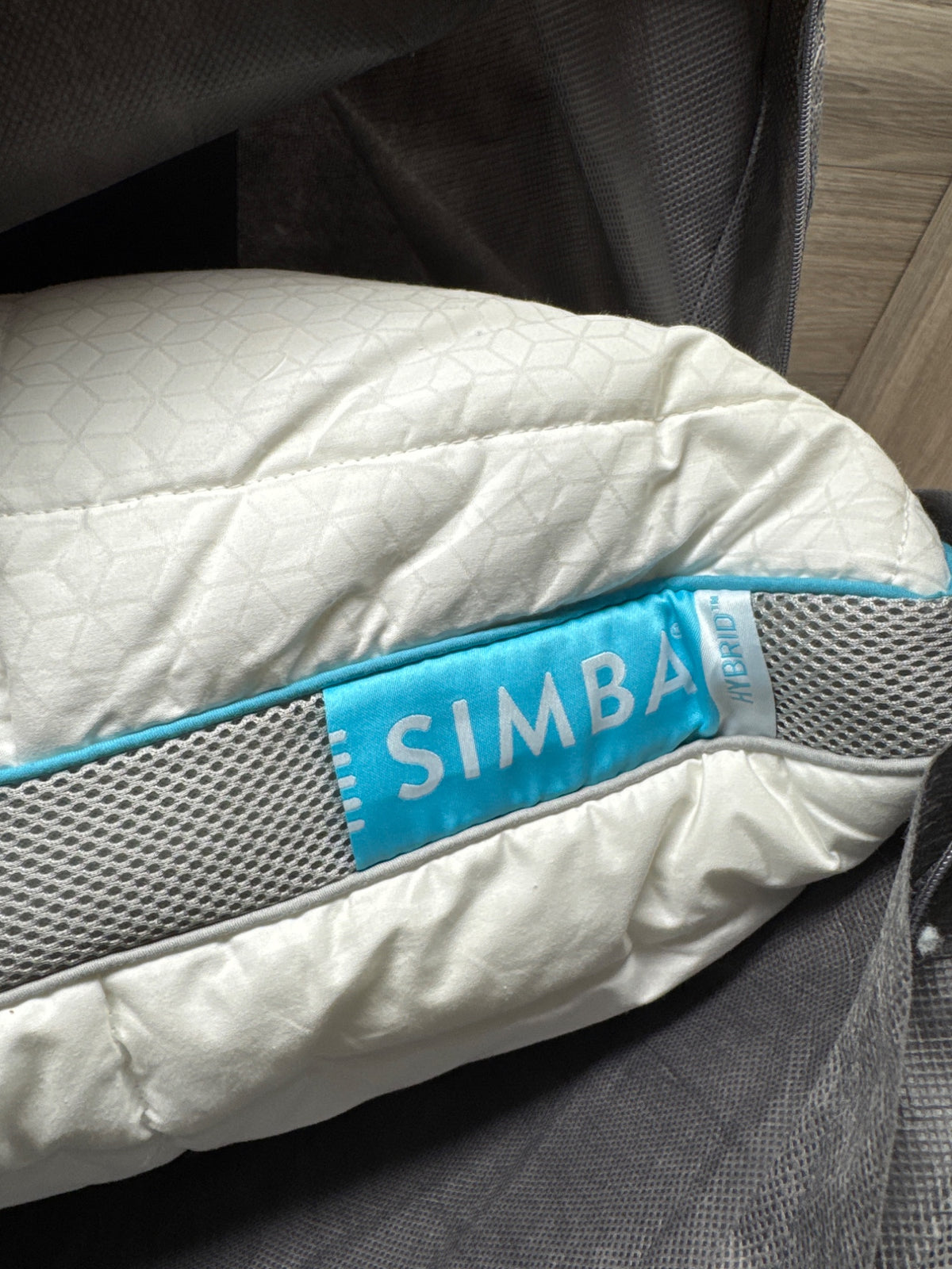 Simba Hybrid Flex Pillow 45x70cm Adjustable Nanocubes Cool-Touch Cotton Cover