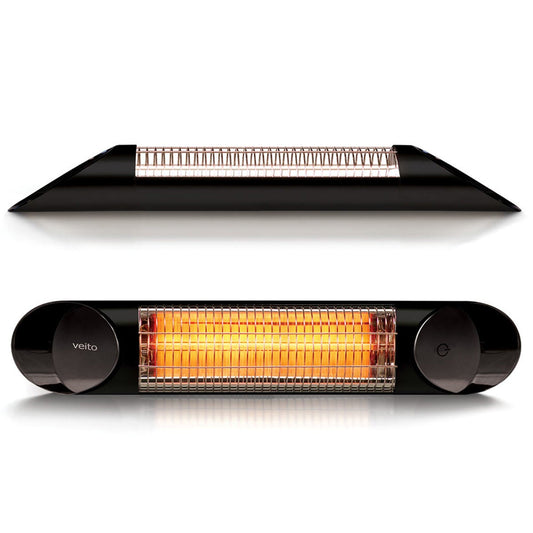 Veito Blade Mini Carbon Infrared Patio Heater Indoor Outdoor Black 2000W