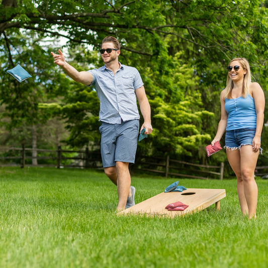 Eastpoint Wooden Heritage Cornhole Set with 8 Bean Bags, 21.4kg