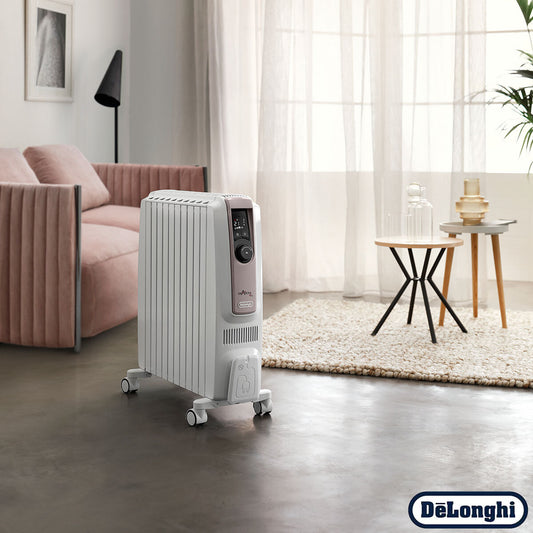 De'Longhi Dragon 4 Oil Filled Radiator 2500W 3 Settings TRDSX41025E White