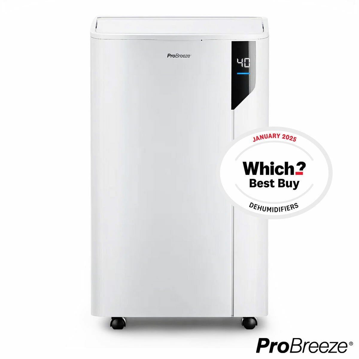 Pro Breeze 20L Dehumidifier PB-D-23-UK 500W Laundry Mode 5.5L Tank White 30m2
