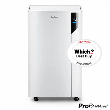 Pro Breeze 20L Dehumidifier PB-D-23-UK 500W Laundry Mode 5.5L Tank White 30m2
