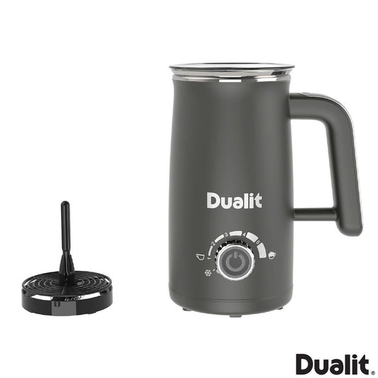 Dualit Milk Frother Max Grey 580ml Hot Chocolate Maker Cordless Cool-Touch Jug