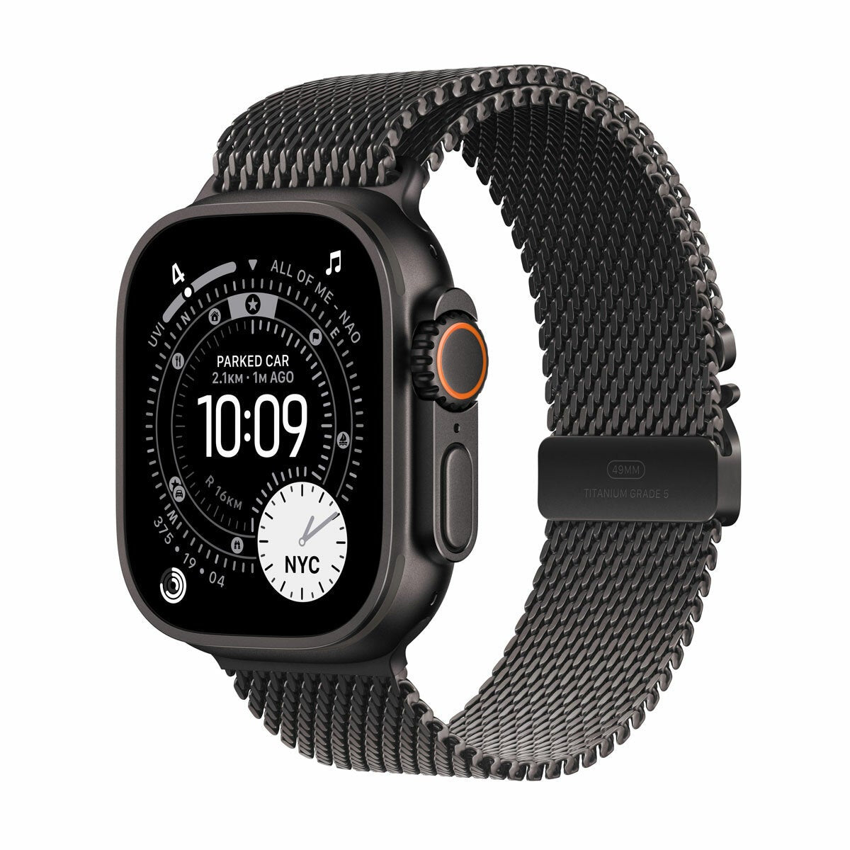 Apple Watch Ultra 3 GPS Cellular 49mm Titanium Black Band Smartwatch MF1T4DH/A