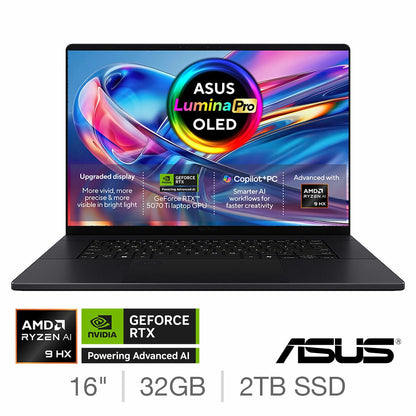 ASUS ProArt H7606WR 16" 4K OLED Laptop AMD Ryzen AI 9 32GB 2TB RTX 5070 Ti