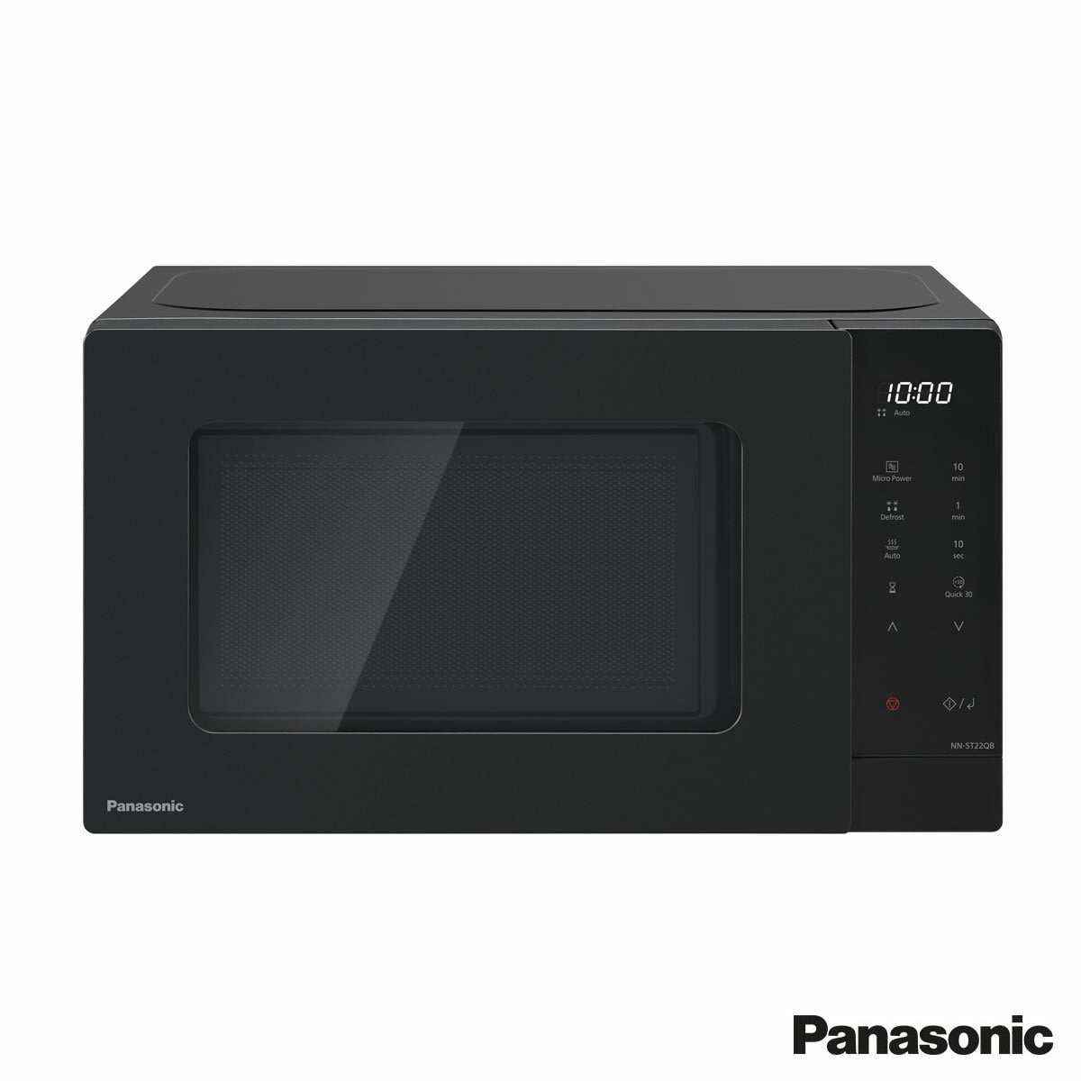Panasonic NN-ST22QBBPQ 20L Solo Microwave 800W Black Compact 5 Power Levels
